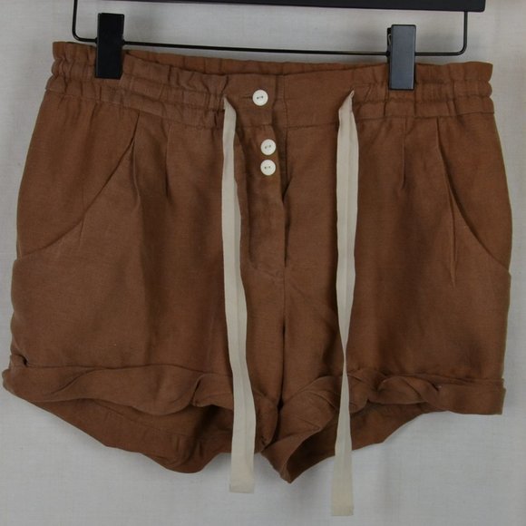 Wilfred Buttons fly Linen Blend  short size zero vacation,bike core - Picture 1 of 12